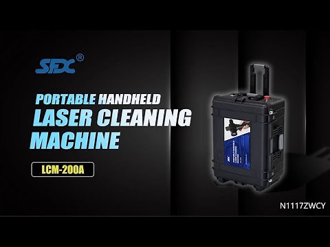 200W Trolleycase Pulse Laser Cleaning Machine Display and Operation