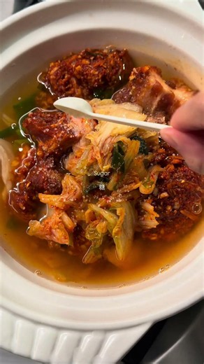 Kimchi pork rib soup ✨ Looking for more easy recipes? Follow me on Instagram: @uni.abiv___v 🤍