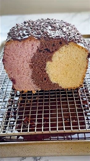 3-Ingredient Neapolitan Cake