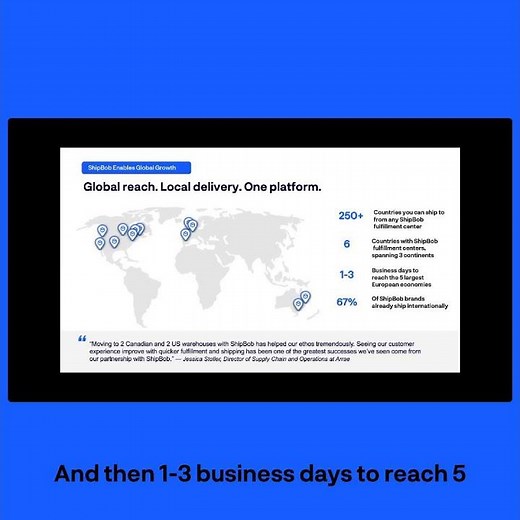 Global Reach, Local Delivery. Here's How ShipBob Does It.