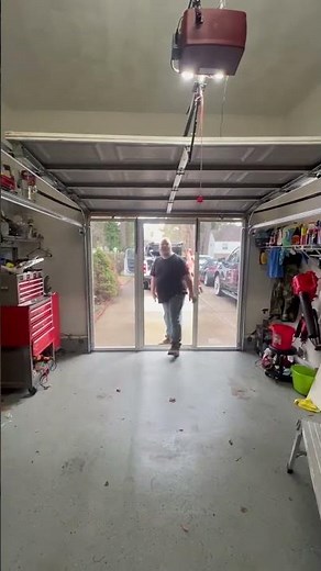 Garage Door Screen With Fully Retractable Passage door By Lion Garage Door Repair & Installation