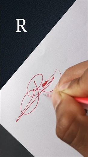 R Letter Simple Signature Idea | Short Signature