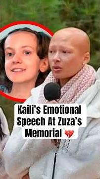 Kaili’s Emotional Speech At Zuza’s Memorial #shorts #ZuzaBeine #GlowHouse