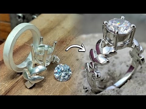 How To Make Silver Diamond Ring | Silver Ring | Handmade Jewellery | #TiffanyRings