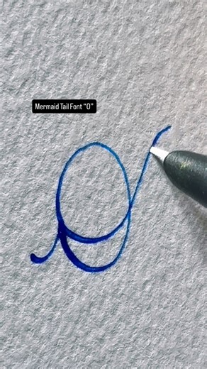 27K views · 268 reactions | Mermaid Tail Font “O”. . . . . . . . . ....