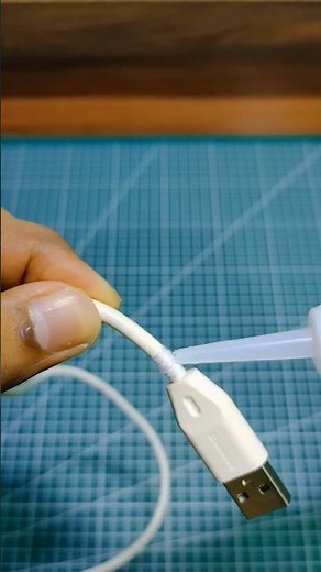how to fix a broken charging cable at home with an easy method #trending #diy #diycrafts