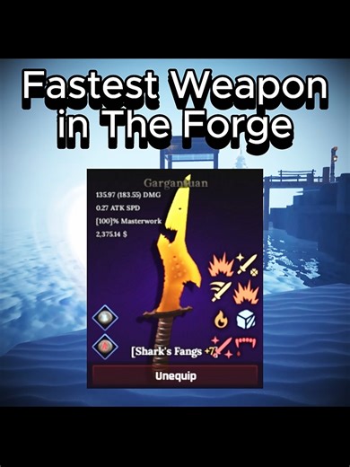 Crafting Shark's Fangs Dagger in The Forge