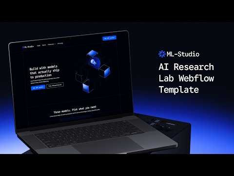 ML-Studio - AI Research Lab Webflow Template | BRIX Templates
