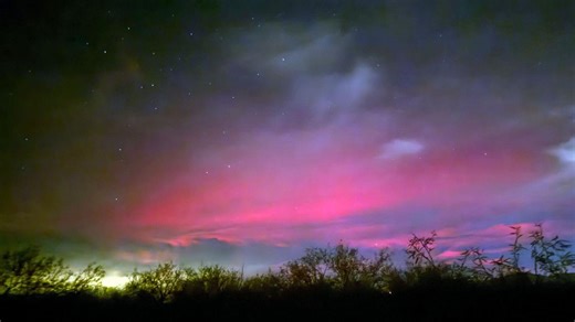 The northern lights over Tucson