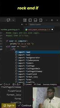 Coding out Rock beats Scissors #pythontutorial #coding #programming