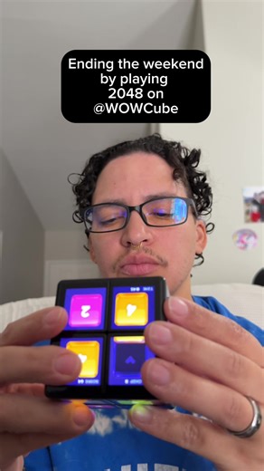 Ending the weekend playing 2048 🔢🧊 One last brain break before the new week starts. Quiet, focused, and honestly… the perfect reset. @Rubik's WOWCube #WowCube #2048 #BrainBreak #SmartPlay #WeekendVibes