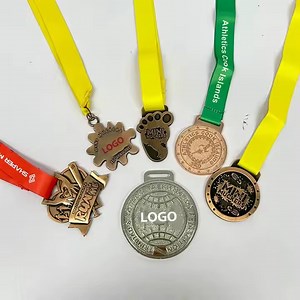 [Hot Item] 3D Metal Award Gold Silver Bronze Running Sports Medals Custom Taekwondo Medal