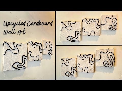 DIY Wall Art from Recycled Cardboard | Simple and Creative Ideas!