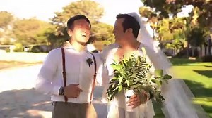 Groomsman surprises husband-to-be by dressing up as the bride in hilarious US wedding prank