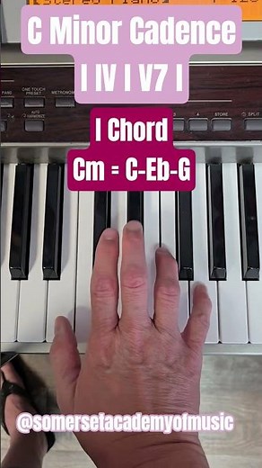 C Minor Chord Progression 🎹 #pianochords #minorchords