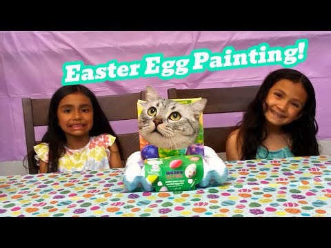 The Penny and Alexa Show-Easter Egg Painting | Easter Egg Fun!