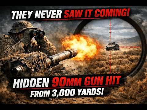 They Never Saw It Coming — A Hidden 90mm Gun Hit From 3,000 Yards