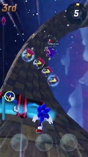 Sonic is running fast