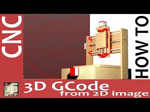 CNC TUTORIAL - Come creare Gcode 3D da immagine raster 2D con DMap2Gcode