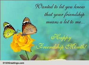 Your Friendship Means A Lot...
