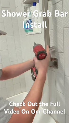 Shower Grab Bar Install