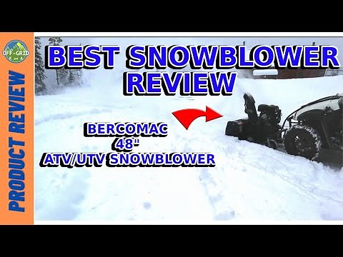 Bercomac ATV & SXS Snowblower - Best Snowblower Review // Product Review