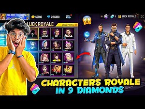 Free Fire I Got All Characters And Pet From New Royale😍 In Just 9 Diamonds💎 -Garena Free Fire