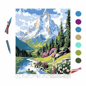 Color by Number for Adult, Paint by Number Printable,mountain Landscape,coloring Pages ,sheets Digital Download,advanced Detailed Book| 445 - Etsy