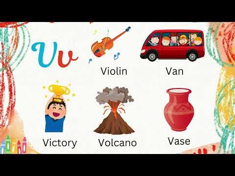 Words with V for Kids | Learn ABC with Fun & Pictures