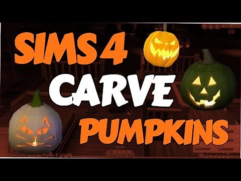 Sims 4 - How to carve Pumpkins (Spooky Stuff & Seasons)