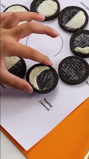 Learn Moon Phases 🌙🍪 with Oreo Fun #kidslearning #moon