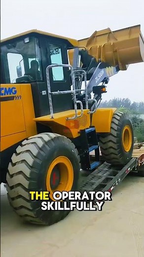 Master Operator at Work! Wheel Loader Loading Process