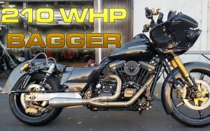 210匹轮上马力 - 改装143ci哈雷戴维森马力机动力测试