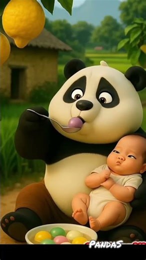 Funny Panda Baby Prank AI #panda #funny #ai #shorts
