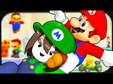 I'm helping an old man navigate the world of Mario! ☆ Super Mario Maker 2