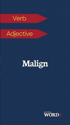 Malign | Damaging someone's reputation or describing something evil