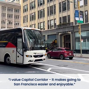 Headed to San Francisco? Capitol Corridor makes it easy! ✨ Connect to @sfbayarearapidtransit (BART) at Richmond or Oakland Coliseum stations 🛳️ Catch the @sanfranciscobayferry from Jack London Square 🚌 Hop on our connecting bus from Emeryville station Whether it’s for work or a city adventure, you’ve got options! 🙌 | Capitol Corridor