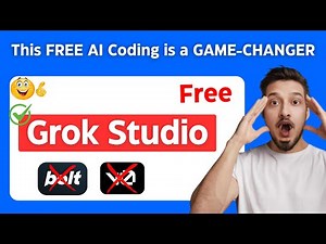 XAI's Grok Studio DESTROYS Bolt & V0! Grok's NEW & FULLY FREE AI Coder is INSANE!