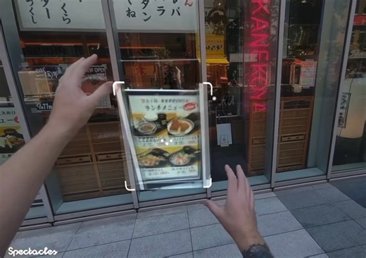 8.3K views · 117 reactions | This developer created an AR glasses demo where you use hand tracking to select an area and the text auto-translates. | Nathie | Facebook