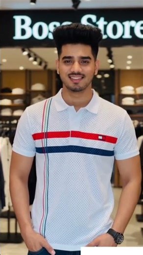 - 👕 *BMW Motorsport Polo T-Shirt*: Stylish white polo with colorful racing stripes