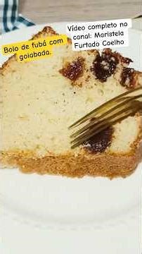 Cornmeal cake with guava paste. Fluffy, easy, and delicious. #cornmealcake