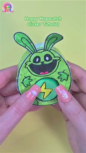 How to make Hoppy Hopscotch Clicker #paperdiy #poppyplaytime #smilingcritters