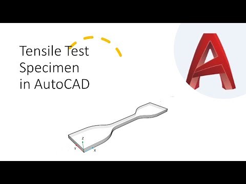 How to Design Tensile Test Specimen in AutoCAD in 1 minute