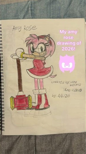 My amy rose drawing of 2026!