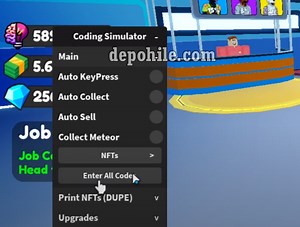 Roblox Coding Simulator Script Oto Meteor, Farm Hilesi İndir
