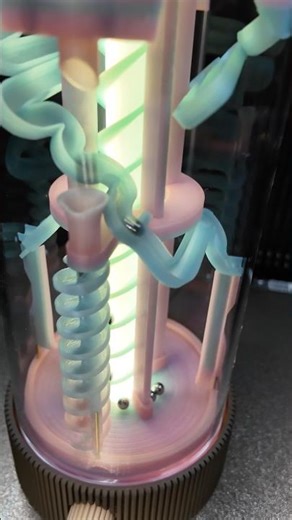 Epic 3D Printed Marble Run Lamp! 💡 #3dprinting #satisfying #shorts