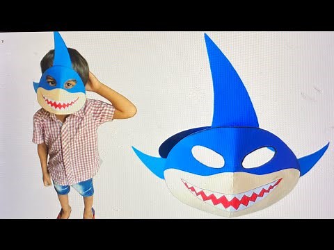 Shark Mask Making / How to make Shark Fish Mask / Water Animal Mask