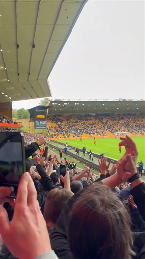 Wolves vs Everton - after final whistle away end