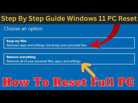 How To Windows 11 PC Reset | Step By Step Guide Full PC Reset