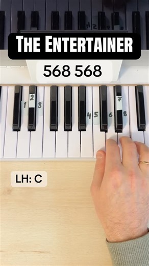 Keys Beginners on Instagram: "The Entertainer - Simple Tutorial #piano #Entertainer #pianomusic"
